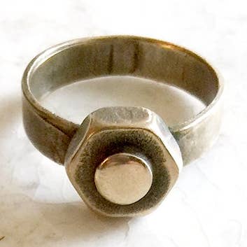 Bolt Top Ring for wholesale by Hur Jewelry
