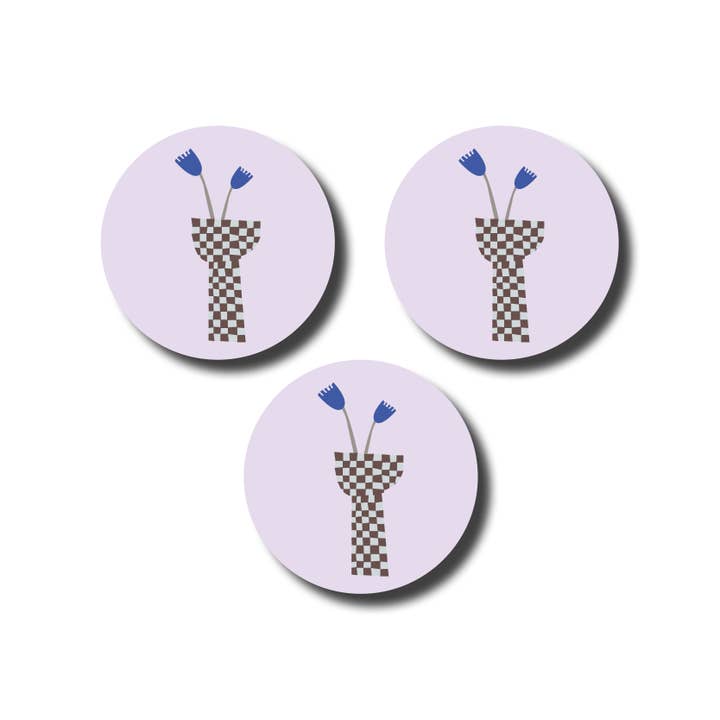 Aufkleber auf Rolle · Blumen für den Großhandel von De Lange Tafel