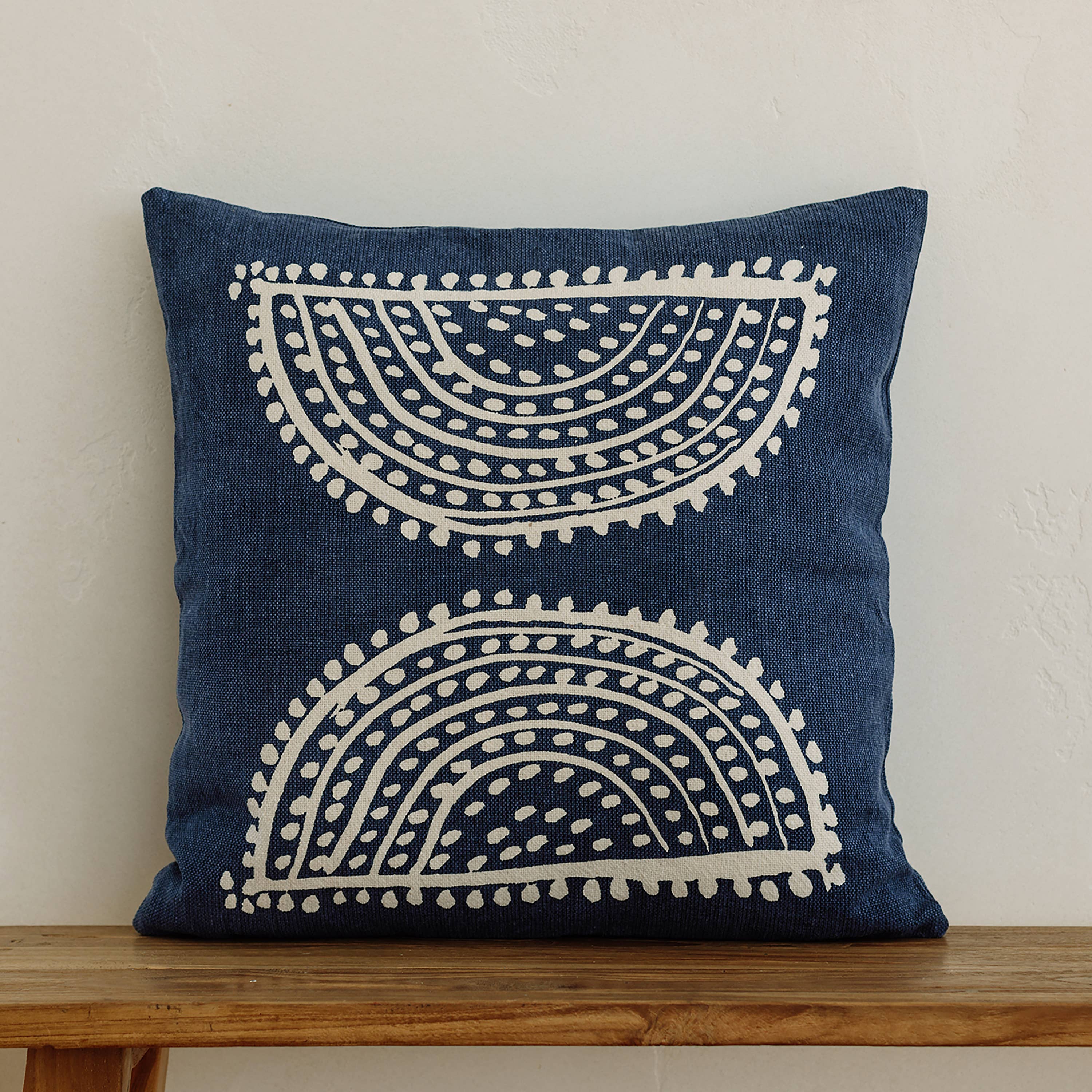 NAKI & SSAM INC. - Wholesale Throw Pillow Cover - Meraki Collection 20in. Square Gond Art Inspired Large20