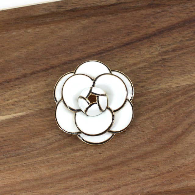 Pretty Persuasions - Wholesale Brooch - B25081 Camelia Flower Brooch1