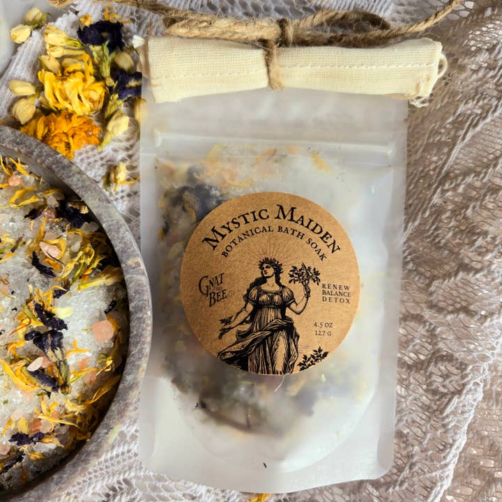 Gnat and Bee - Wholesale Bath Soak/Milk - NEW Mystic Maiden - Botanical, Color Shifting Bath Soak