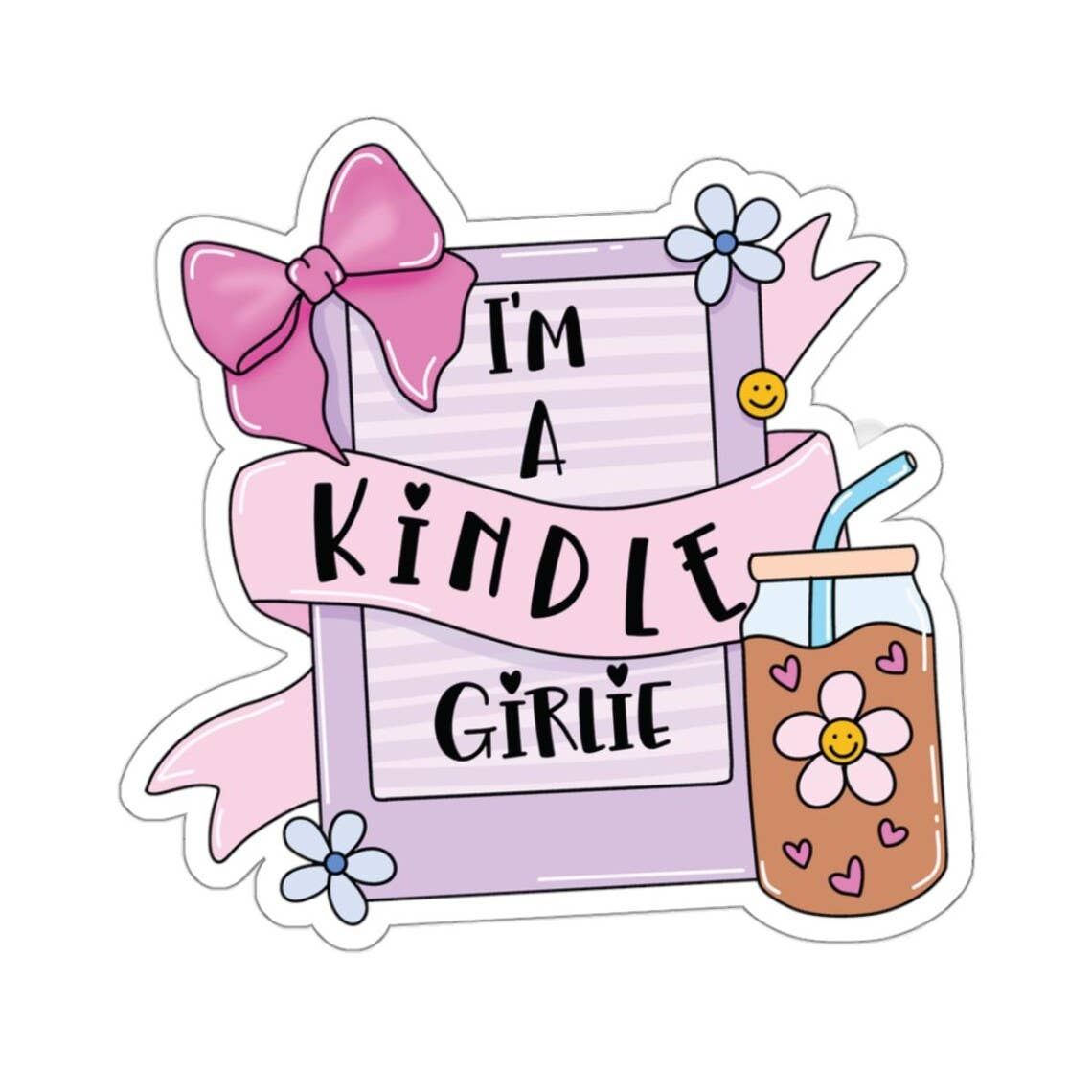 Kelli's Creations - Wholesale Sticker - I am a kindle girlie sticker, laptop decal, Booktok, Kindle 1