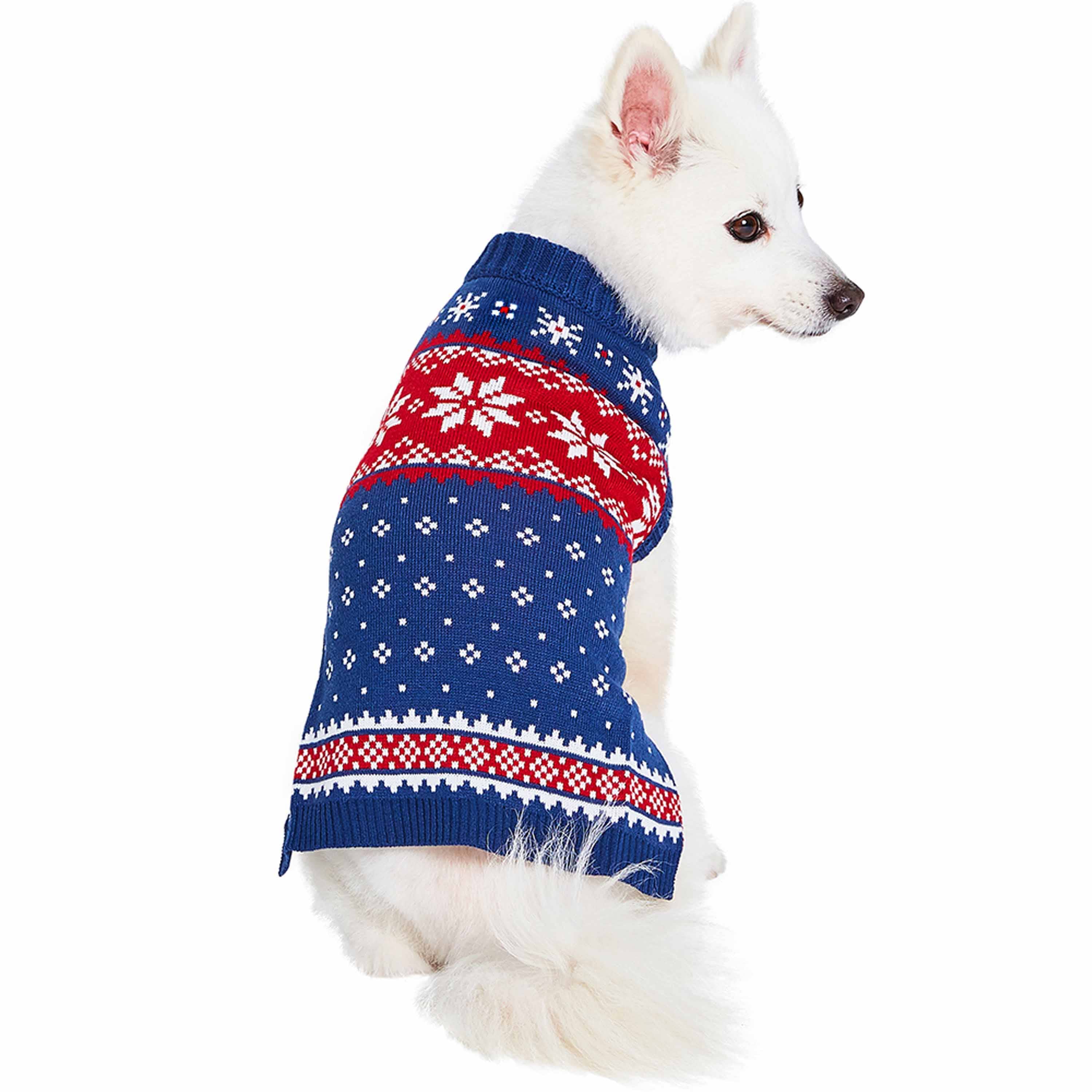 Blueberry Pet - Wholesale Pet Sweater - Dog - Custom-Knit & Dyed Christmas Snowflake Sweater - 6 Design 6
