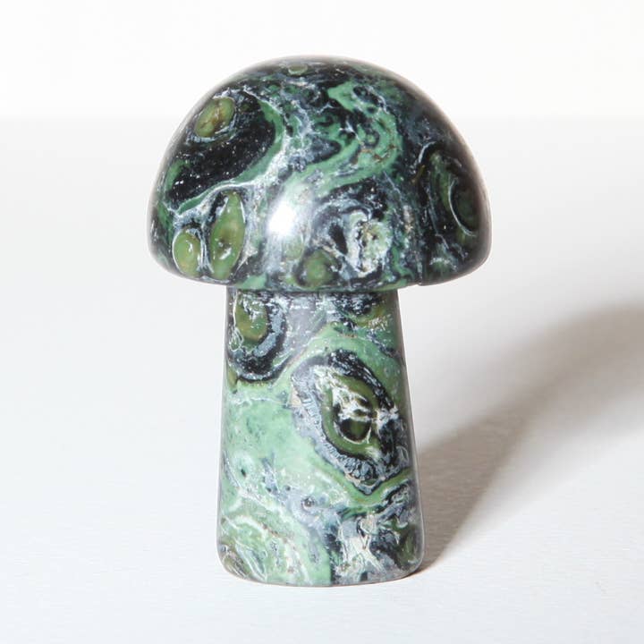 Gua Sha Shroom Massage Tool - Kambaba Jasper for wholesale by Neighbourhood Botanicals