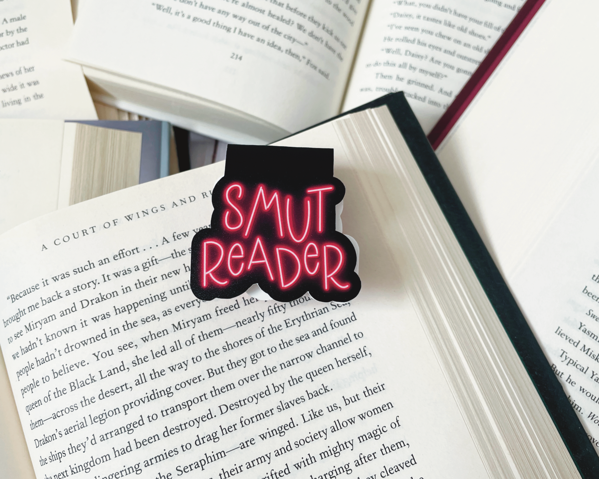 The Peachy Polka Dot - Wholesale Bookmark - Smut Reader magnetic bookmark1