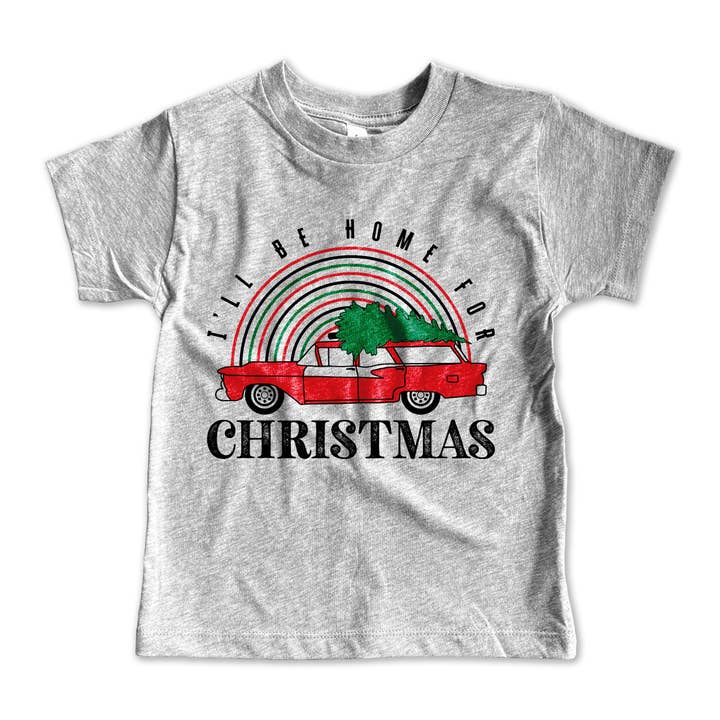 Home Zu Weihnachten Kurzarm-T-Shirt für den Großhandel von Rivet Apparel Co.