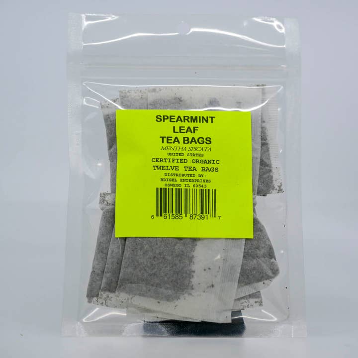 Spearmint Leaf Tea Bags for wholesale by Brigel Enterprises