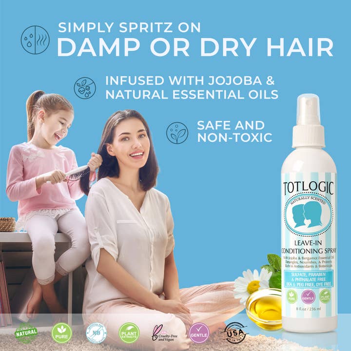 Logic Products - Wholesale Hair Leave-In Conditioner - TotLogic Leave-In Conditioning Spray - Original Scent