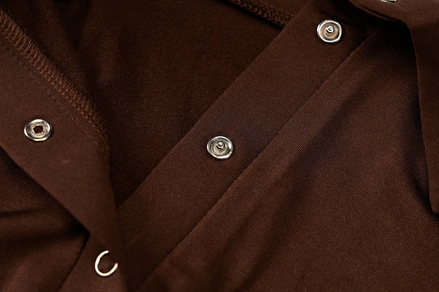 UNISHE - Wholesale Bodysuit - Women's - Plain Button UP Long Sleeves One Piece Bodysuit ZZKF41012