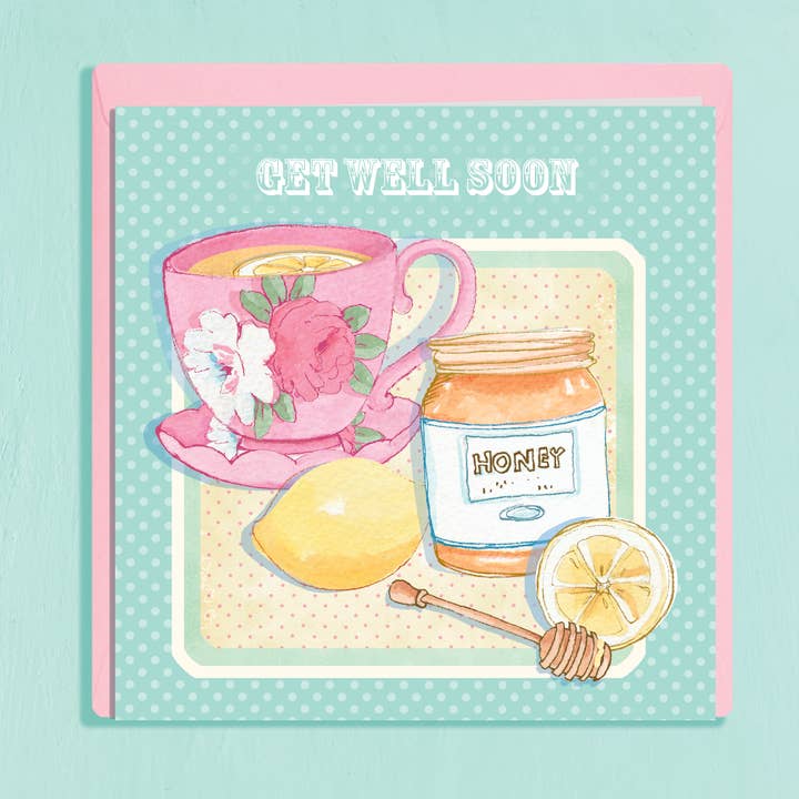 Vintage Home Range Greeting Card Get Well set of 6 for wholesale by Siobhan at april rose