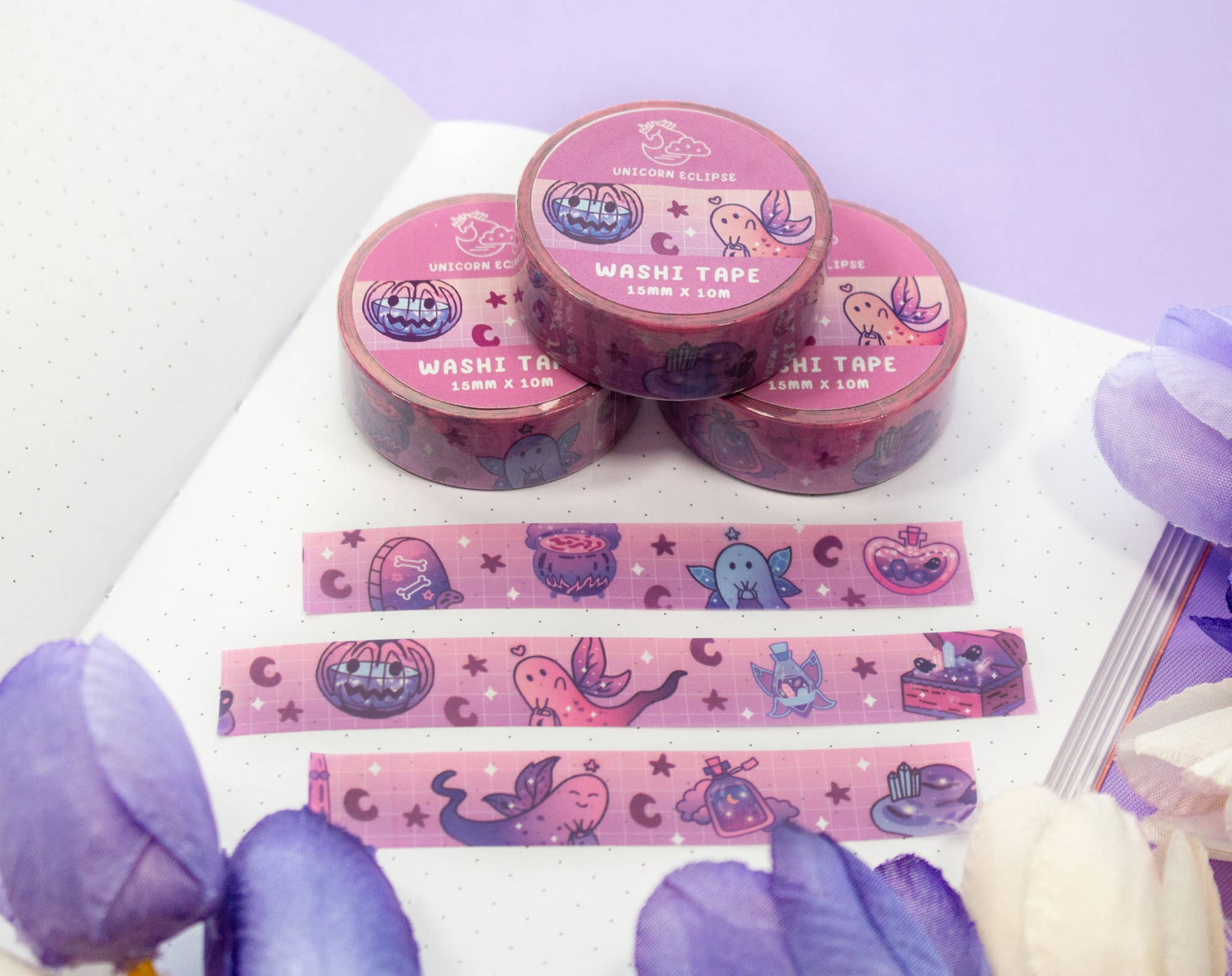 Unicorn Eclipse - Wholesale Washi Tape - Spooky Washi Tape2