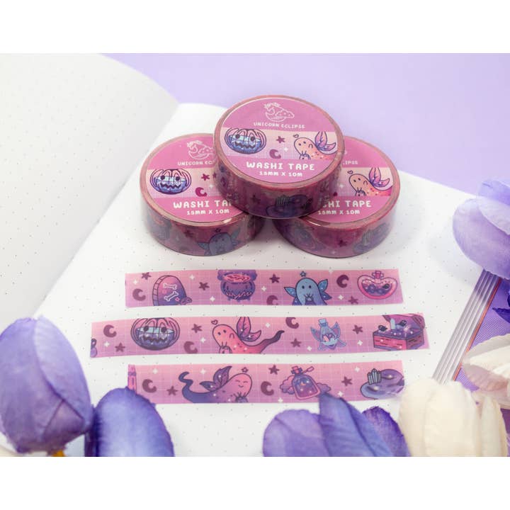 Unicorn Eclipse - Wholesale Washi Tape - Spooky Washi Tape2