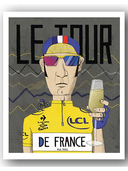 NC074 Le Tour Chap - David Broadbent for wholesale by Cardiau Nico Cards