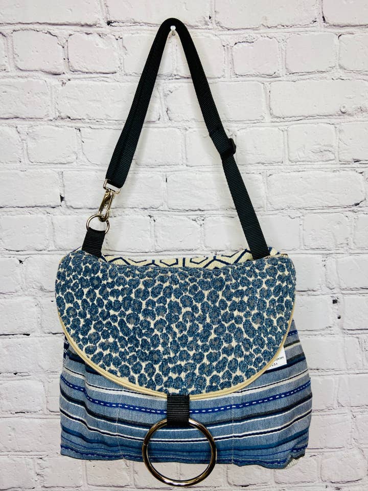 Delta Blues Messenger/Backpack for wholesale by Kindred Spirit Style