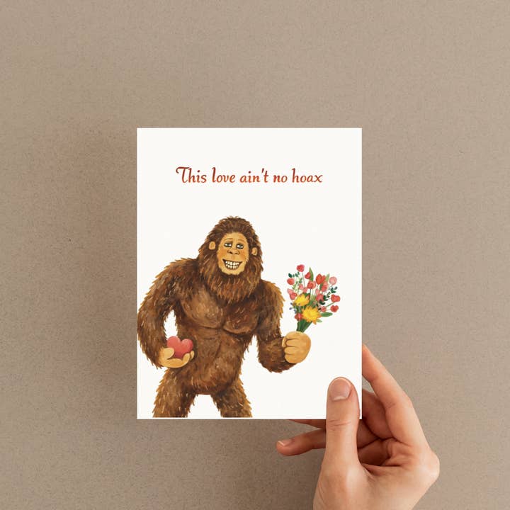 New Summits - Wholesale Love Card - Bigfoot Love Card | Romantic Sasquatch Anniversary Card1