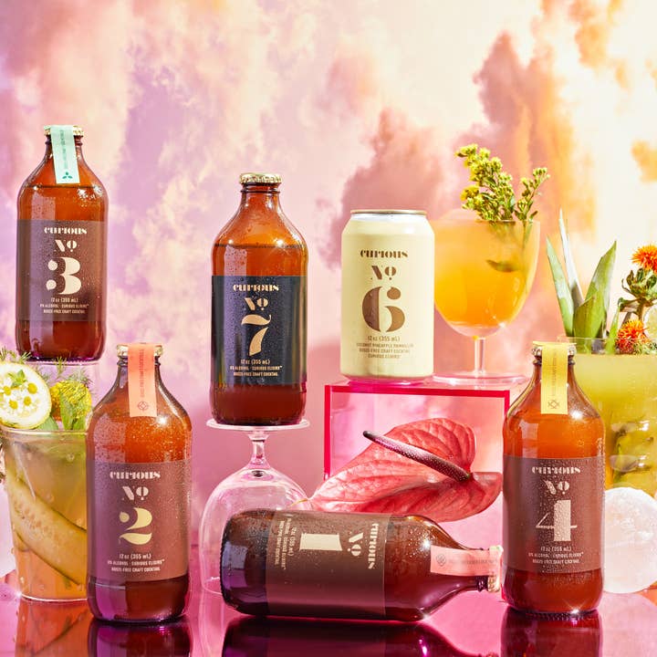 Curious Elixirs - Wholesale Non-Alcoholic Aperitif/Mocktail - New Customer Sample 8 Pack1