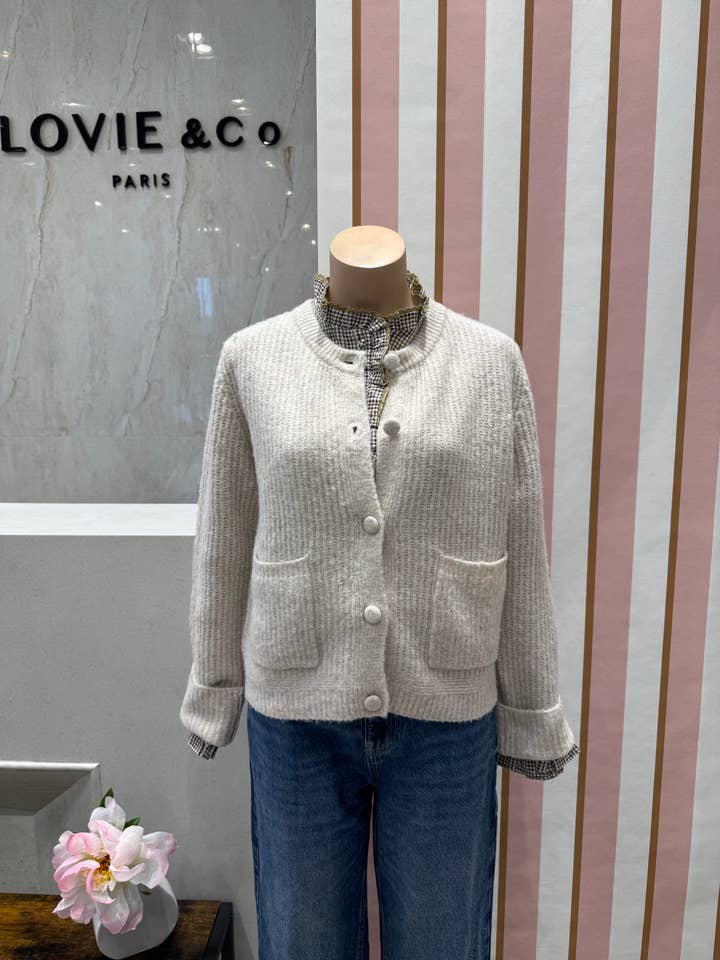 LOVIE & CO - Wholesale Blouse - Women's - Ruffled high-neck plaid blouse - 4902T-GUSTAV4