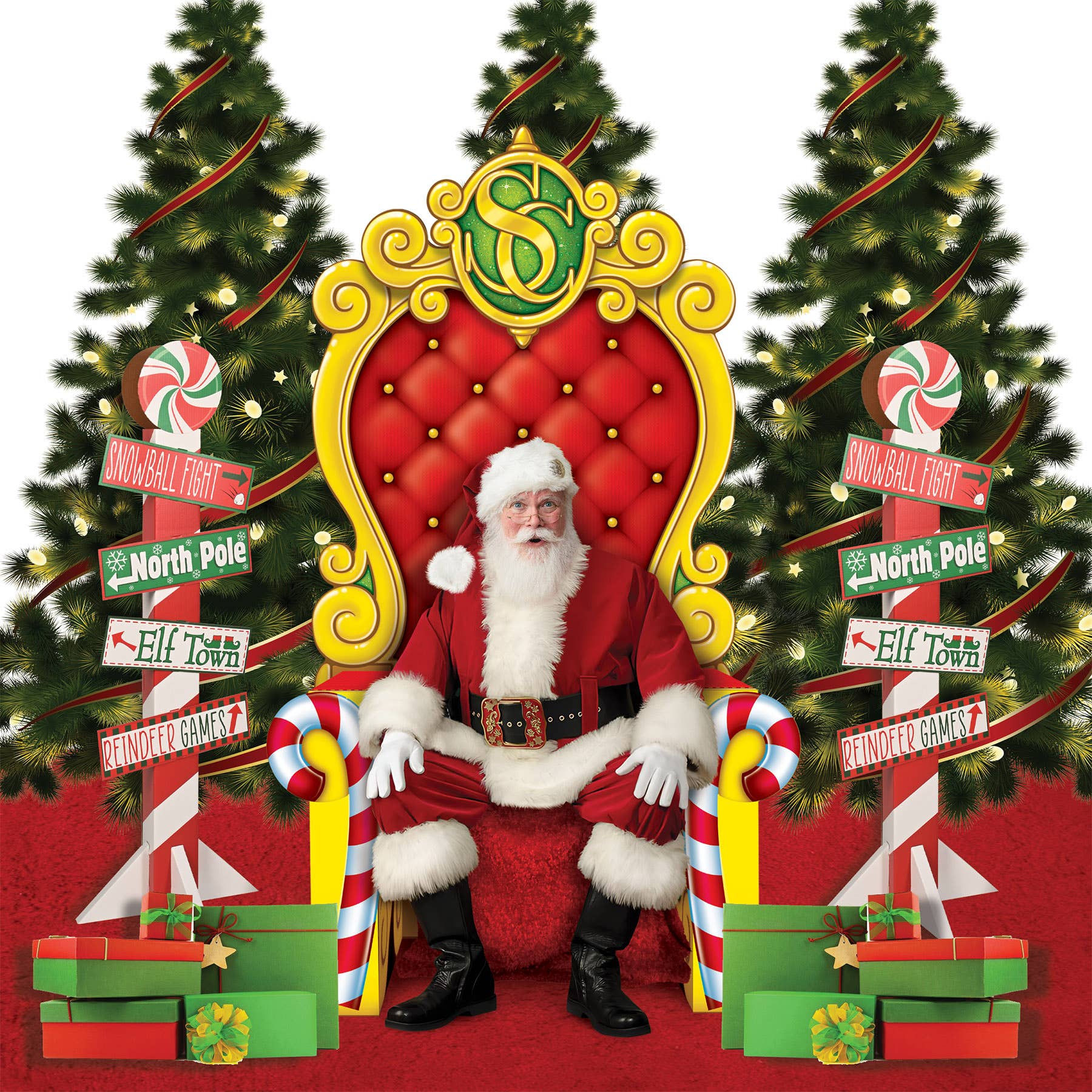 Beistle – Decoração de Natal por atacado – Poste Direcional do Pólo Norte 3D, 1,46 m x 49,5 cm2
