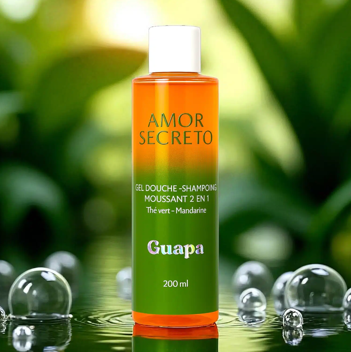 S2Z-COSMETICS P/O GUAPA - Vendita all'ingrosso Shampoo e bagnoschiuma 2 in 1 - Doccia schiuma - shampoo schiumogeno 2 in 1 - Tè verde Ma1