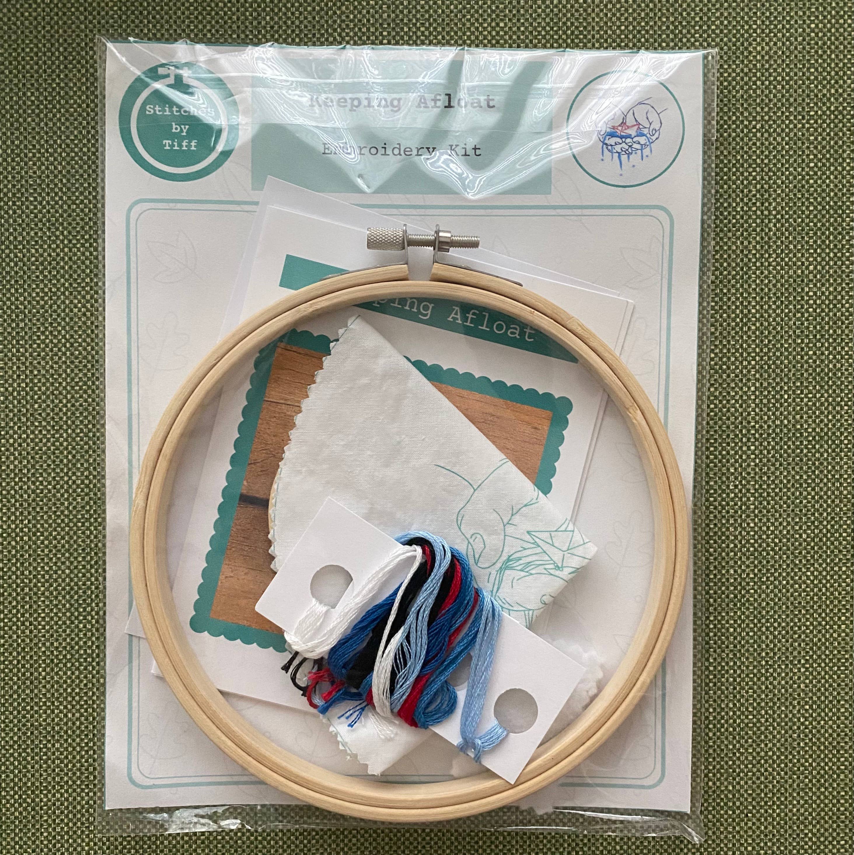 Stitches By Tiff - Wholesale Embroidery/Cross Stitch Supplies - Keeping Afloat Craft DIY Embroidery Kit2