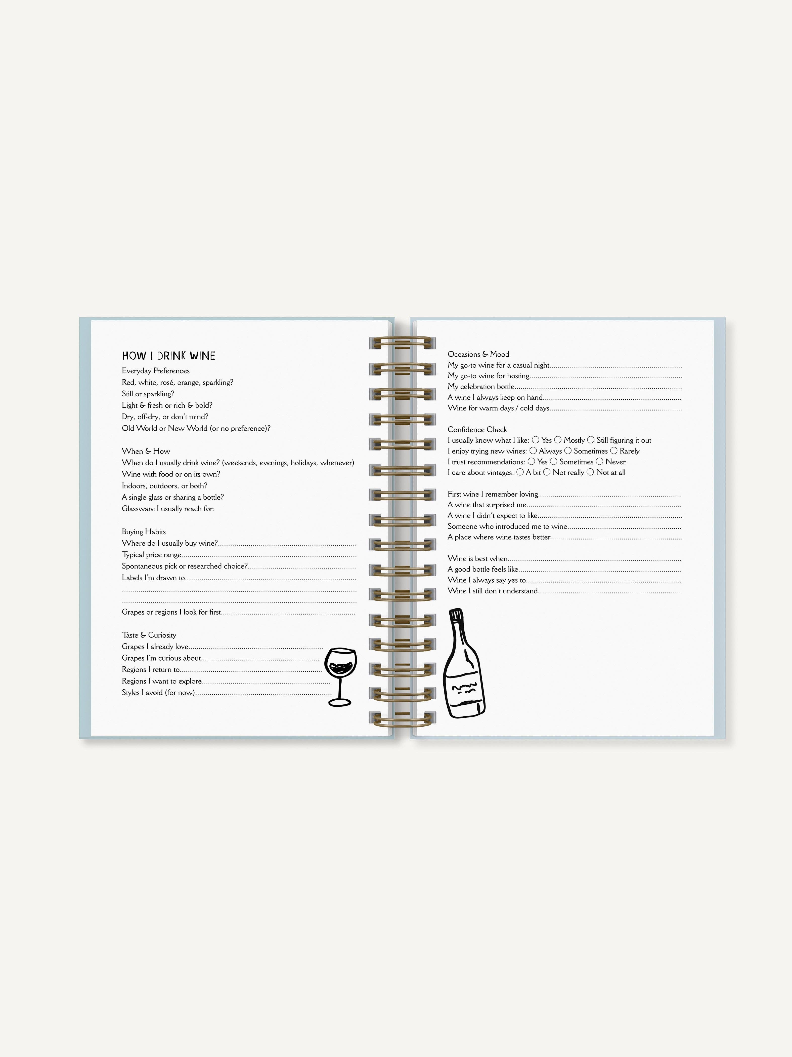 Sovende Bjorn - Wholesale Journal/Diary - Wine Journal - A5 Hardback Journal3