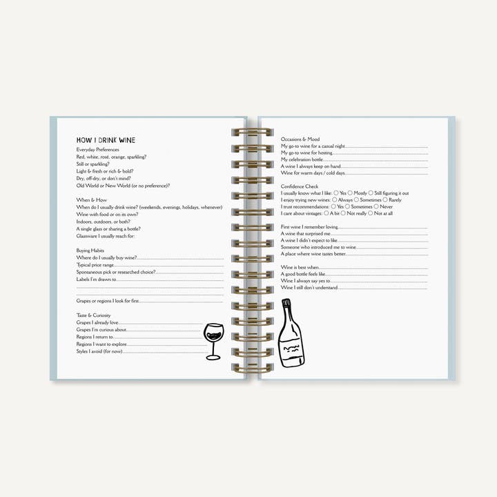 Sovende Bjorn - Wholesale Journal/Diary - Wine Journal - A5 Hardback Journal3