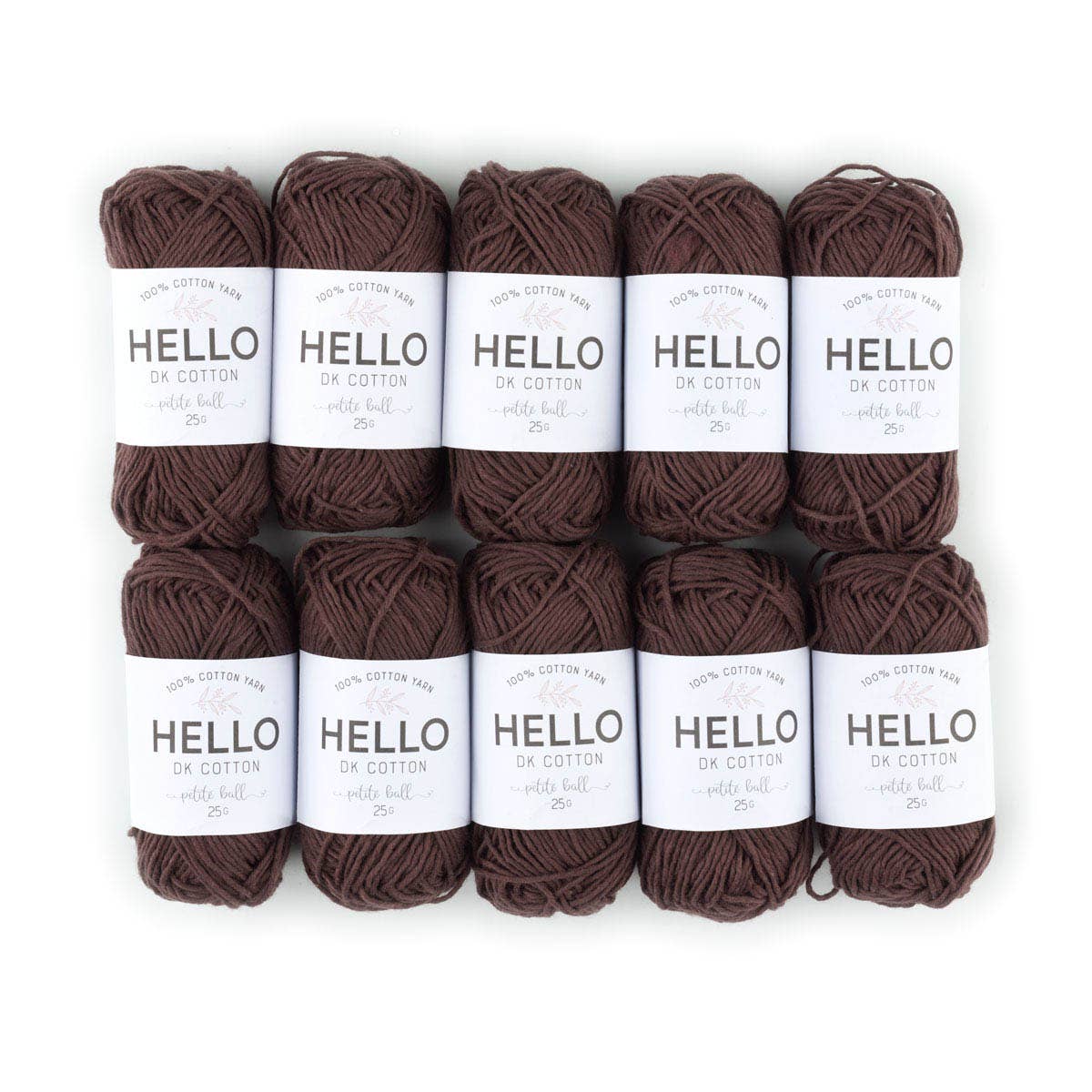 Creative World of Crafts – wholesale Garn – HEJ 100% bomull 25g Amigurumi garn förpackning med 10 bollar26