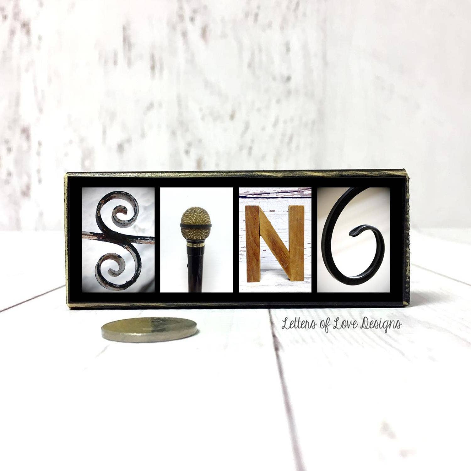 Letters Of Love Designs - Wholesale Sign - Sing Sign, Music Art, Gift for Singer Gift, Musician Gift1