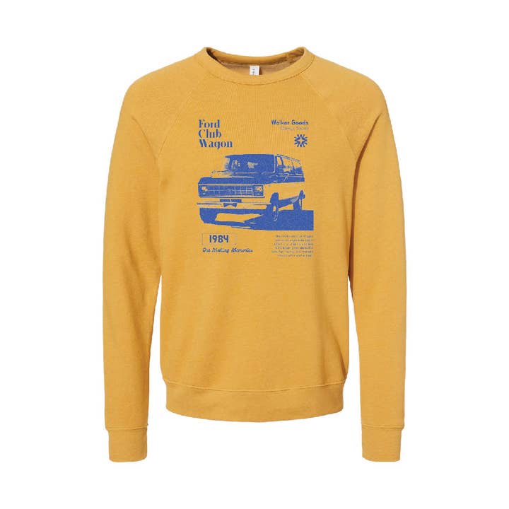Ford Club Wagon Crewneck for wholesale by Walker Family goods