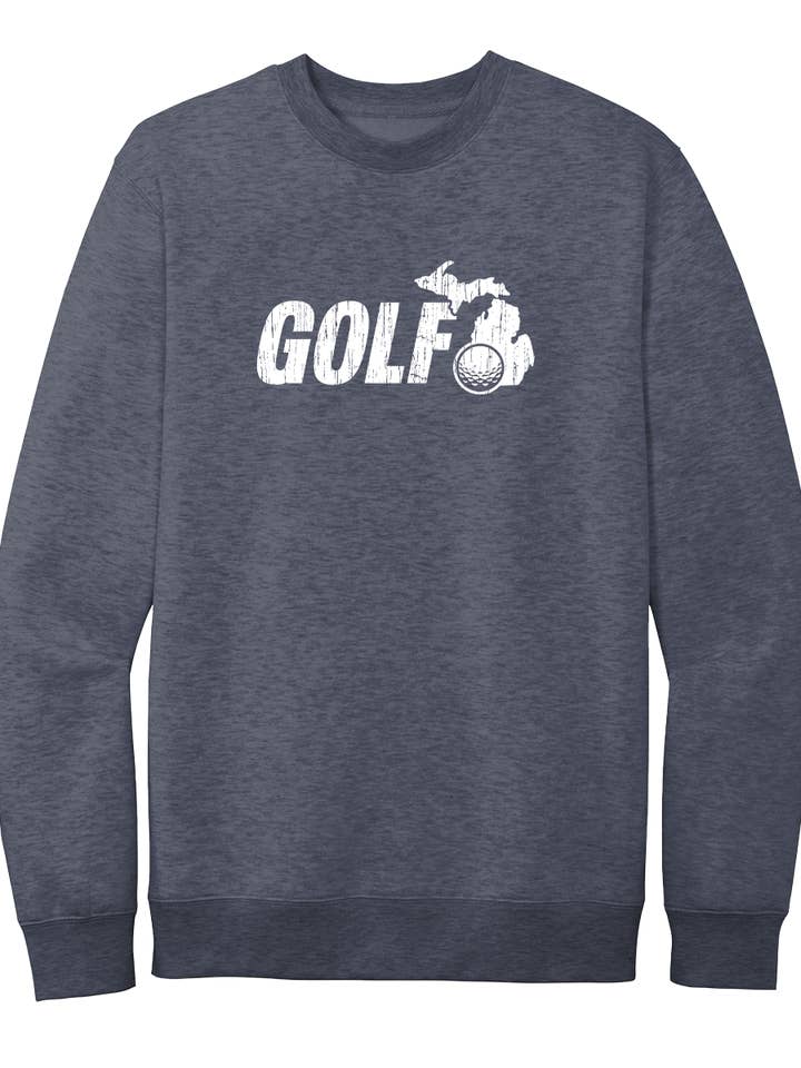 Golf Michigan Crewneck Sweatshirt for wholesale by Michigan Awesome