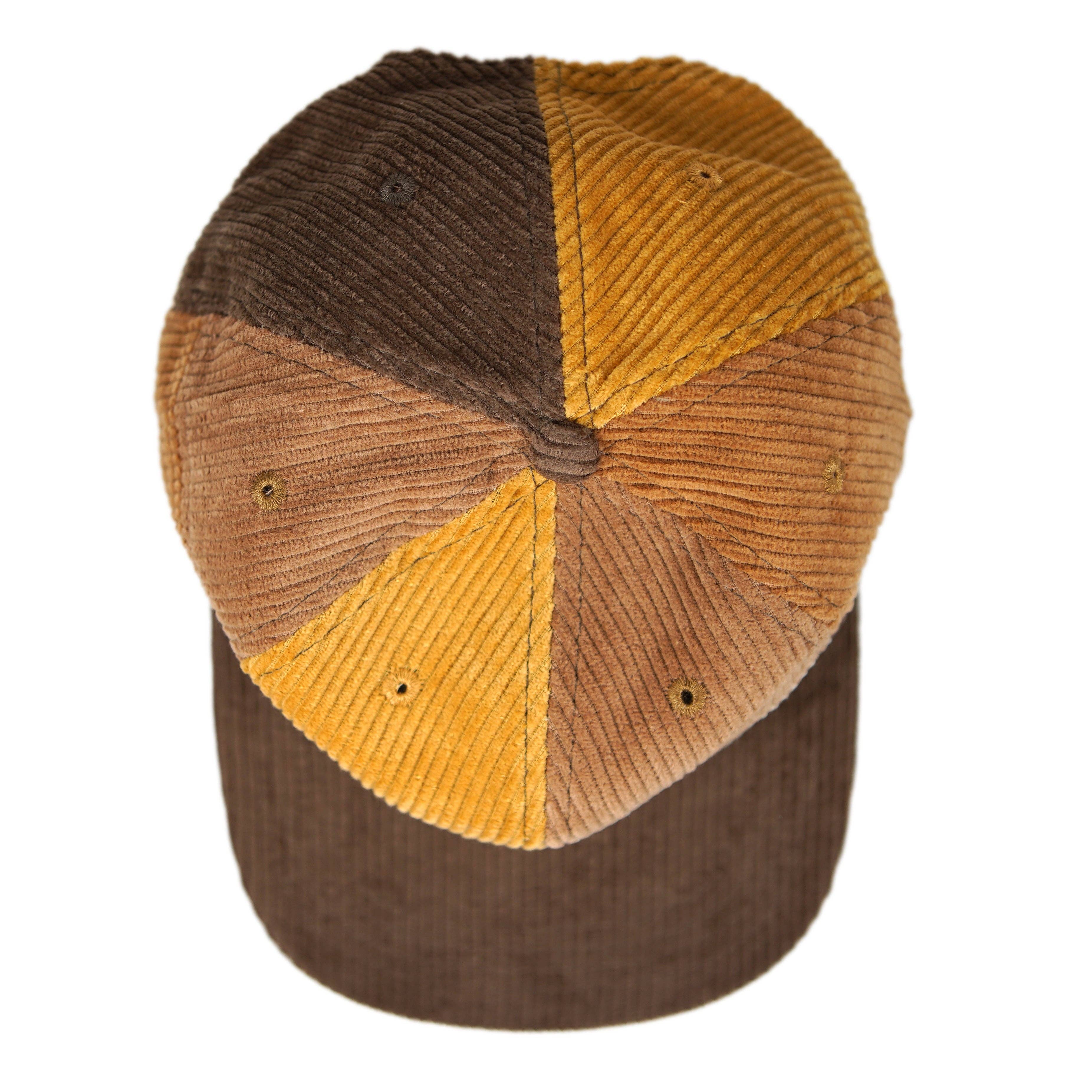 Stuntin Goods - Wholesale Flat Brim Cap - Unisex - Patchwork Corduroy Hat11