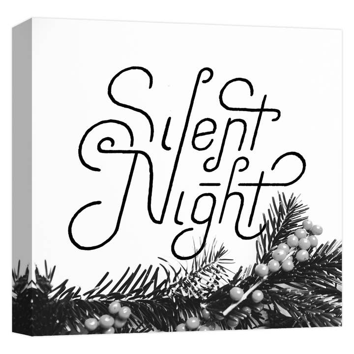 Silent Night 22'' x 22'' Canvas Wall Art for wholesale by PTM Images