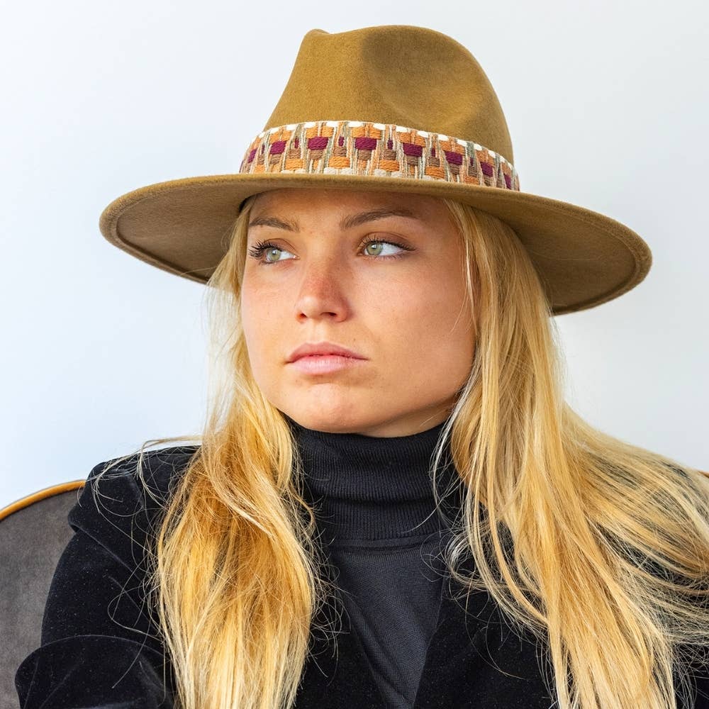 TRAVAUX EN COURS... - Wholesale Fedora - Unisex - WIDE BRIM HAT - ethnic band10