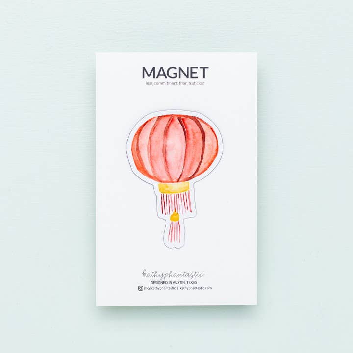 kathyphantastic - Wholesale Magnet - Chinese Lunar New Year Lantern Magnet - Red1