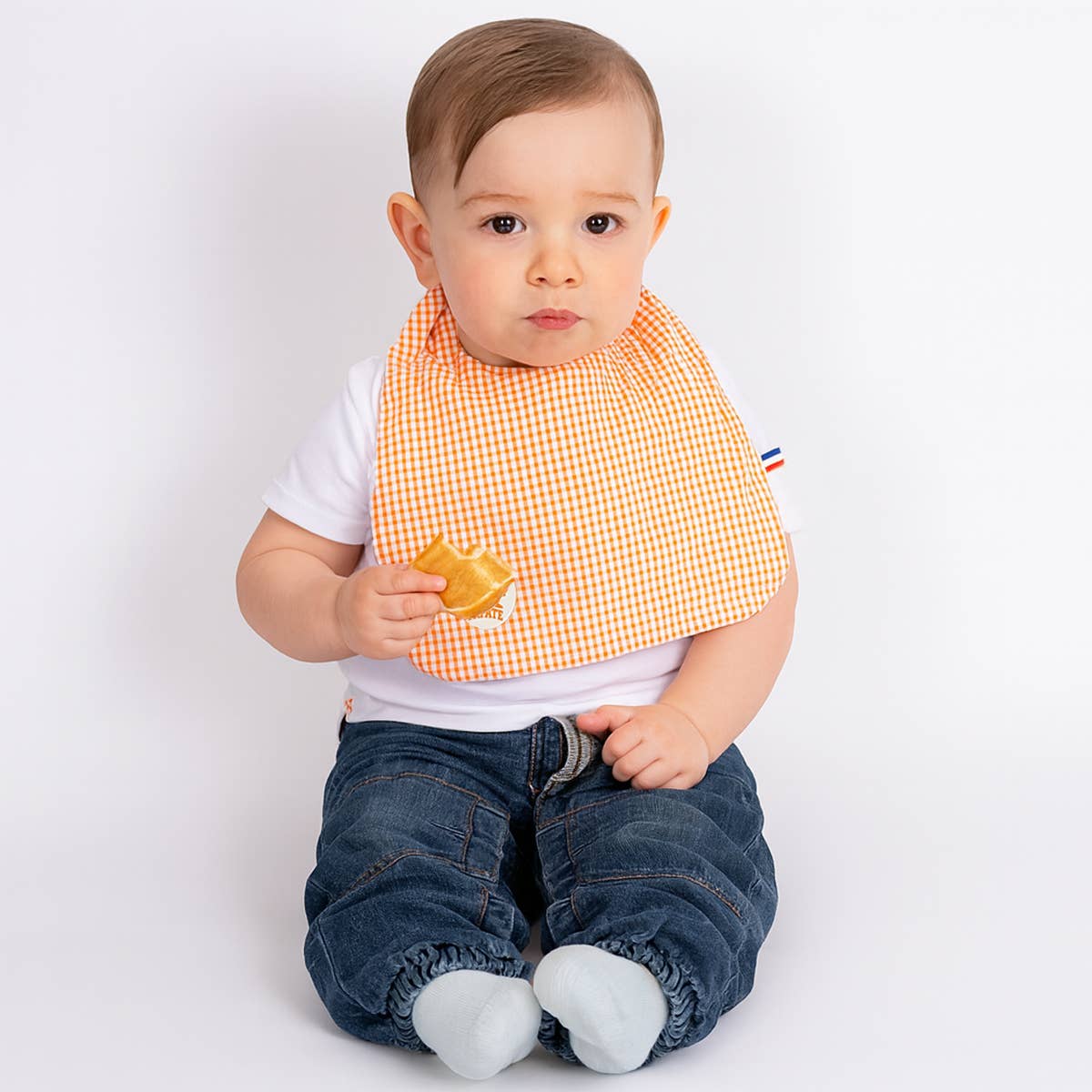PAPATE - Wholesale Bib - Baby - Organic Cotton Bib - Vichy3