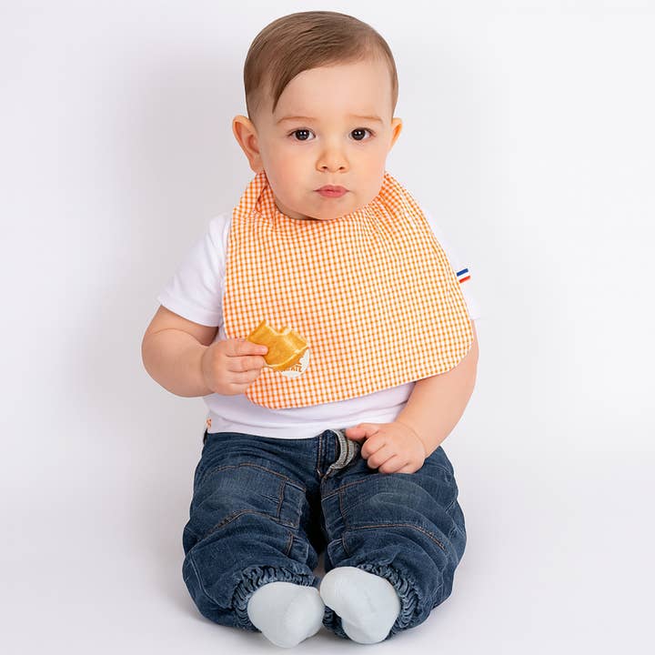 PAPATE - Wholesale Bib - Baby - Organic Cotton Bib - Vichy3