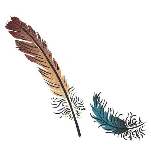 Feathers Wall Stencil for wholesale by Designer Stencils