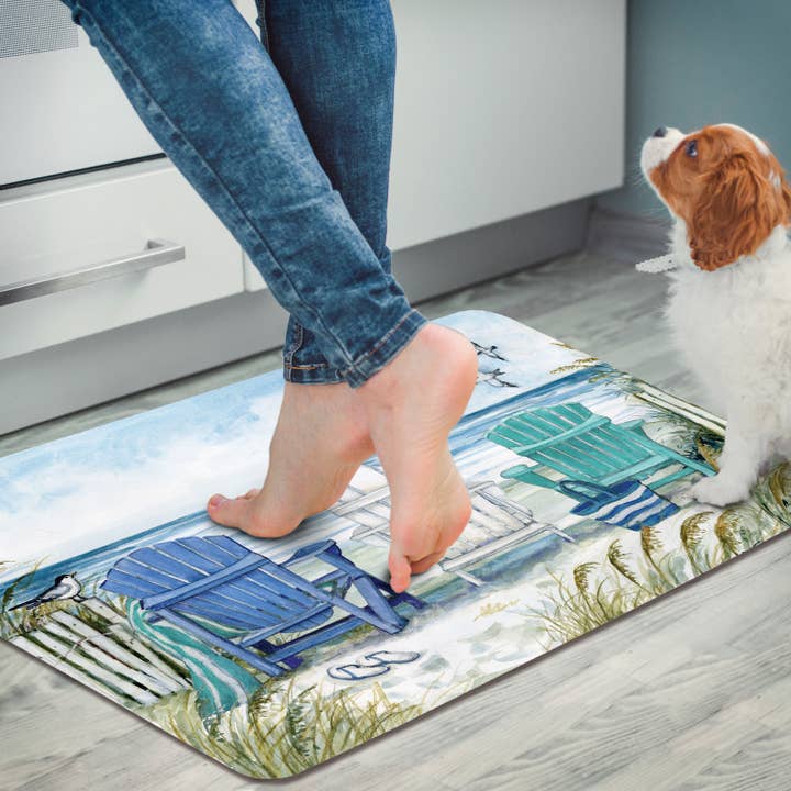 CounterArt/Highland Home/Thirstystone/CoasterStone - Wholesale Floor Mat - Adirondack Beach Chairs Comfort Floor Mat 30" x 20"2