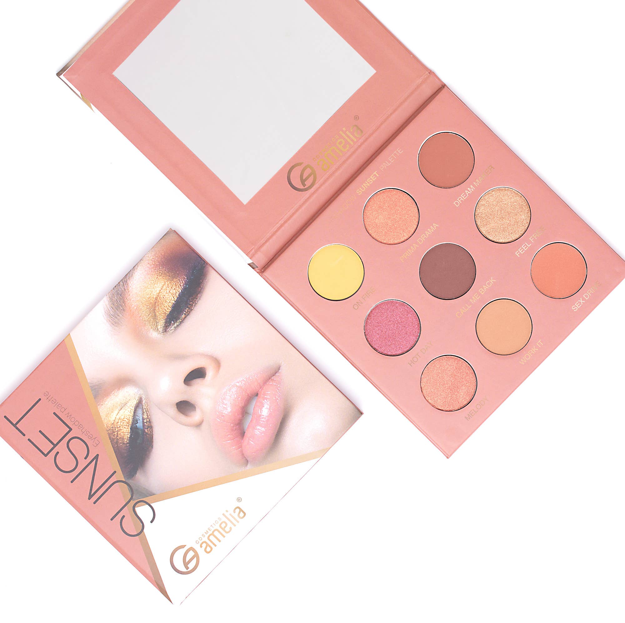Amelia cosmetics - Wholesale Eyeshadow Palette - Sunset Eyeshadow Palette2