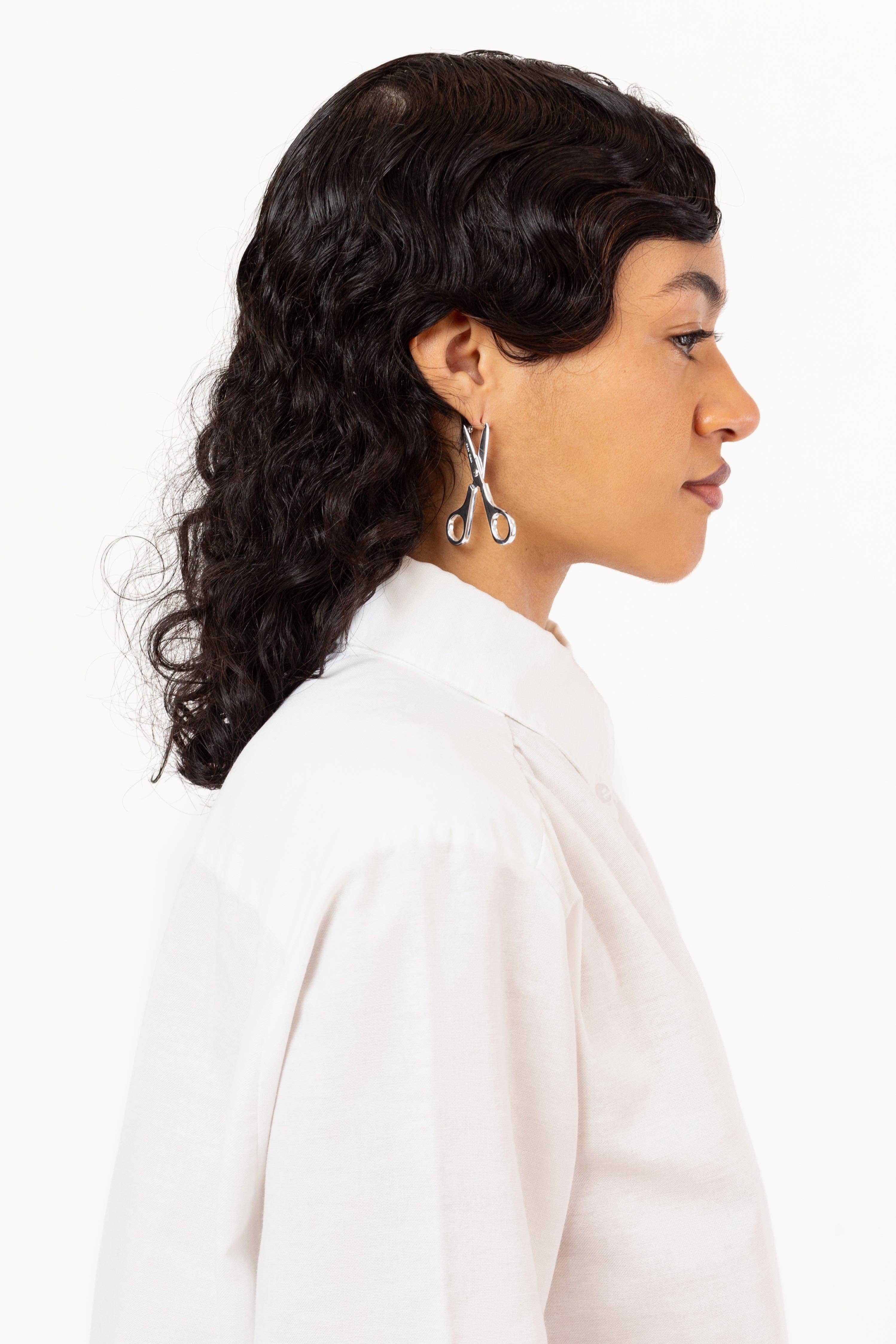 Coco Clem - Wholesale Dangle Earrings - Scissor Earrings in Silver4