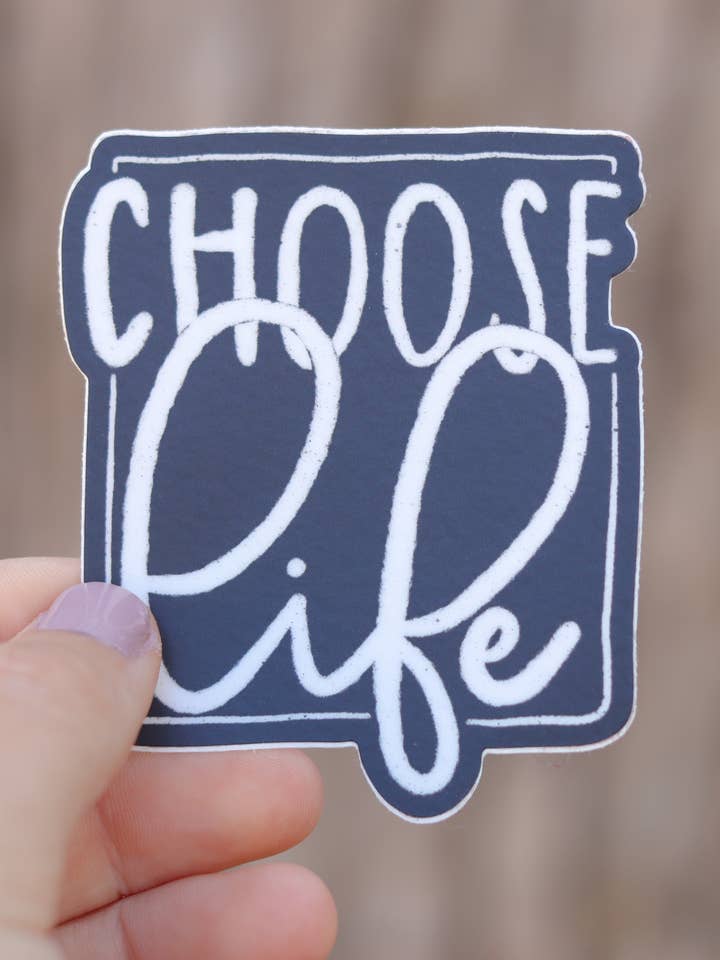 Elige la Vida - Pegatina Católica de Vinilo para venta al por mayor de Saint Clare and Francis