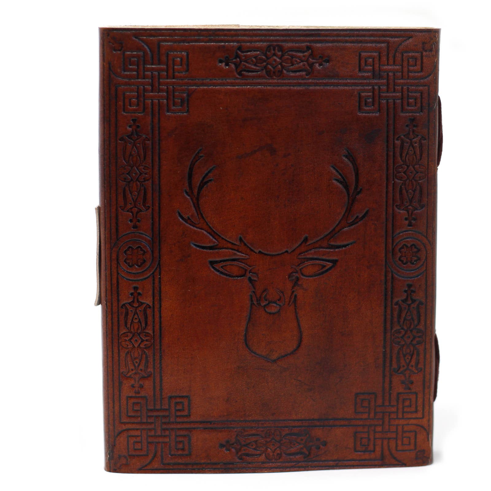 Ancient Wisdom – wholesale Notebook – Leather Stag (15x20cm)2