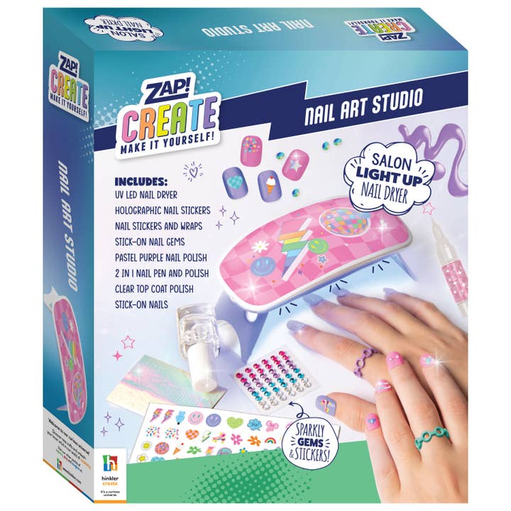 Hinkler - Wholesale DIY Craft Kit - Zap Create Nail Art Studio Kit