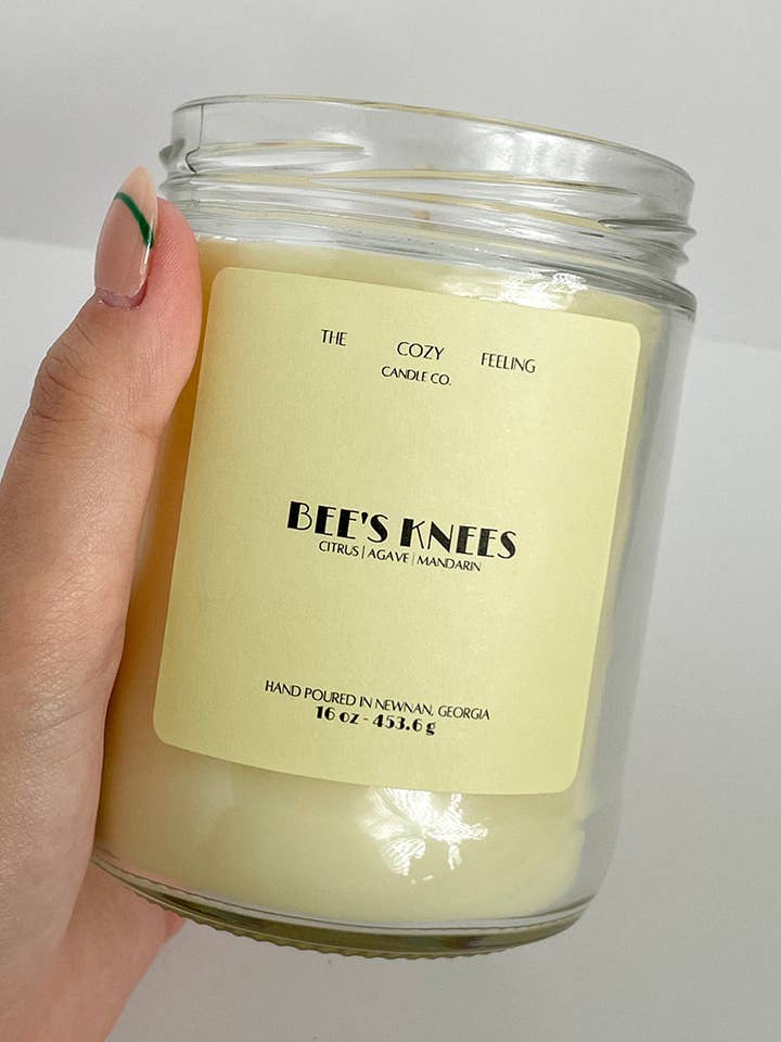 Bee's Knees - Citrus Agave Candle for wholesale by The Cozy Feeling Candle Co.