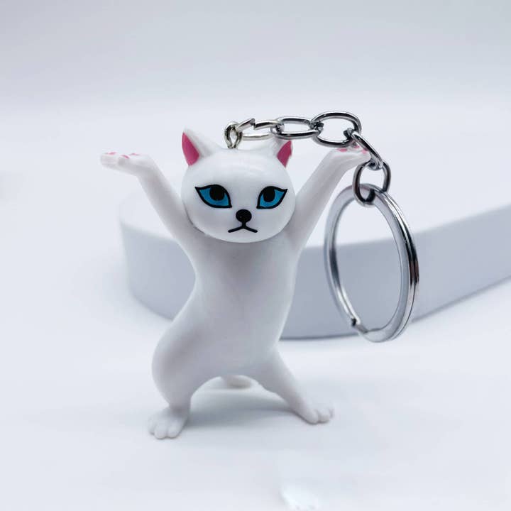 MKS America - Wholesale Keychain - Women's - Cartoon Enchanting Dancing Cat Keychain4