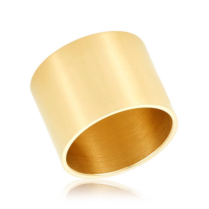 Tall Cigar Band gold for wholesale by Adornia