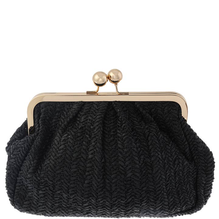 JOIA ACCESSORIES - Wholesale Clutch Bag - Women's - WOVEN CHIC EVENING CLUTCH, LVBA 03721