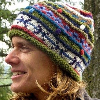 Ganesh Himal Trading - Wholesale Beanie – Women's - Wool Knit Babble Hat, fleece lined2