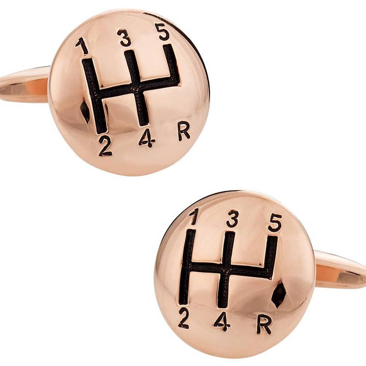 Gemelos de cambio de palanca en oro rosa para venta al por mayor de Cuff-Daddy