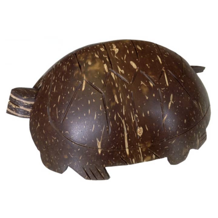 One World Projects - Wholesale Sculpture - Coconut Turtle Bobble-Head Sculpture